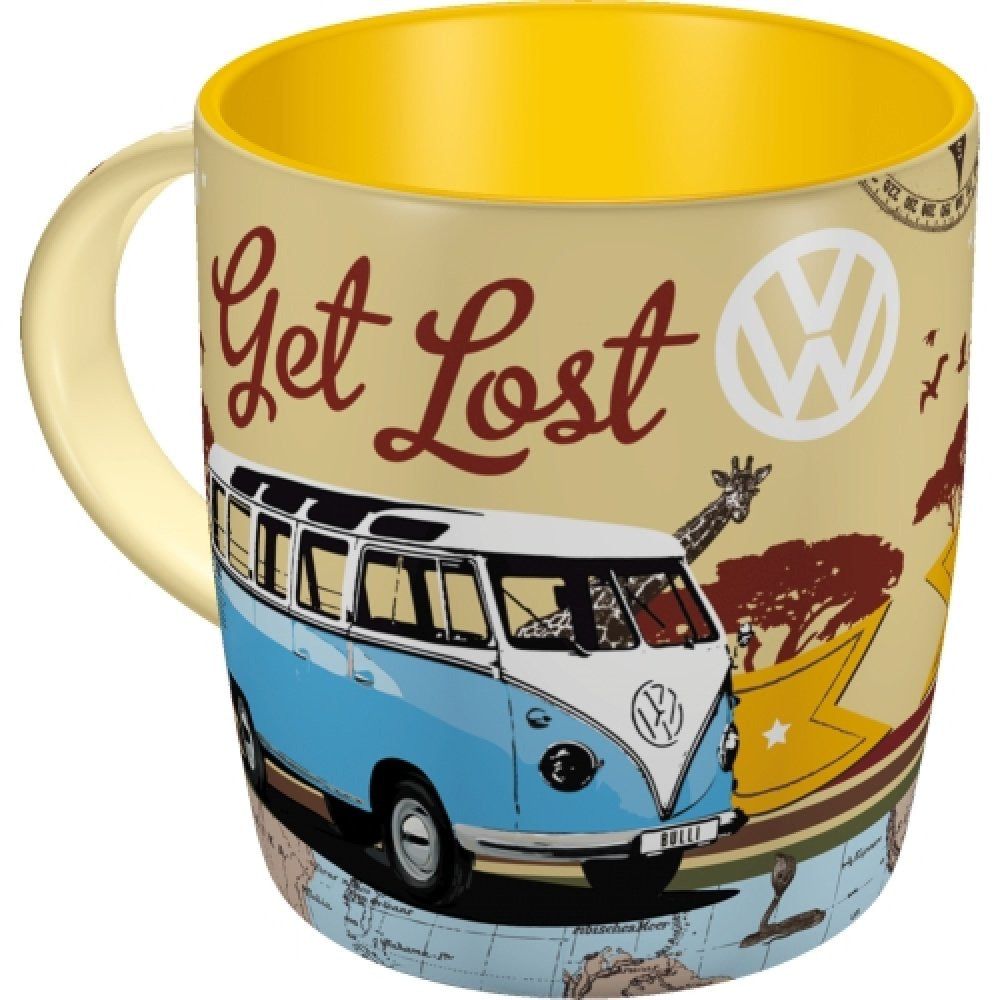 VW Bus - Bulli Tasse aus stabiler Keramik - Get Lost
