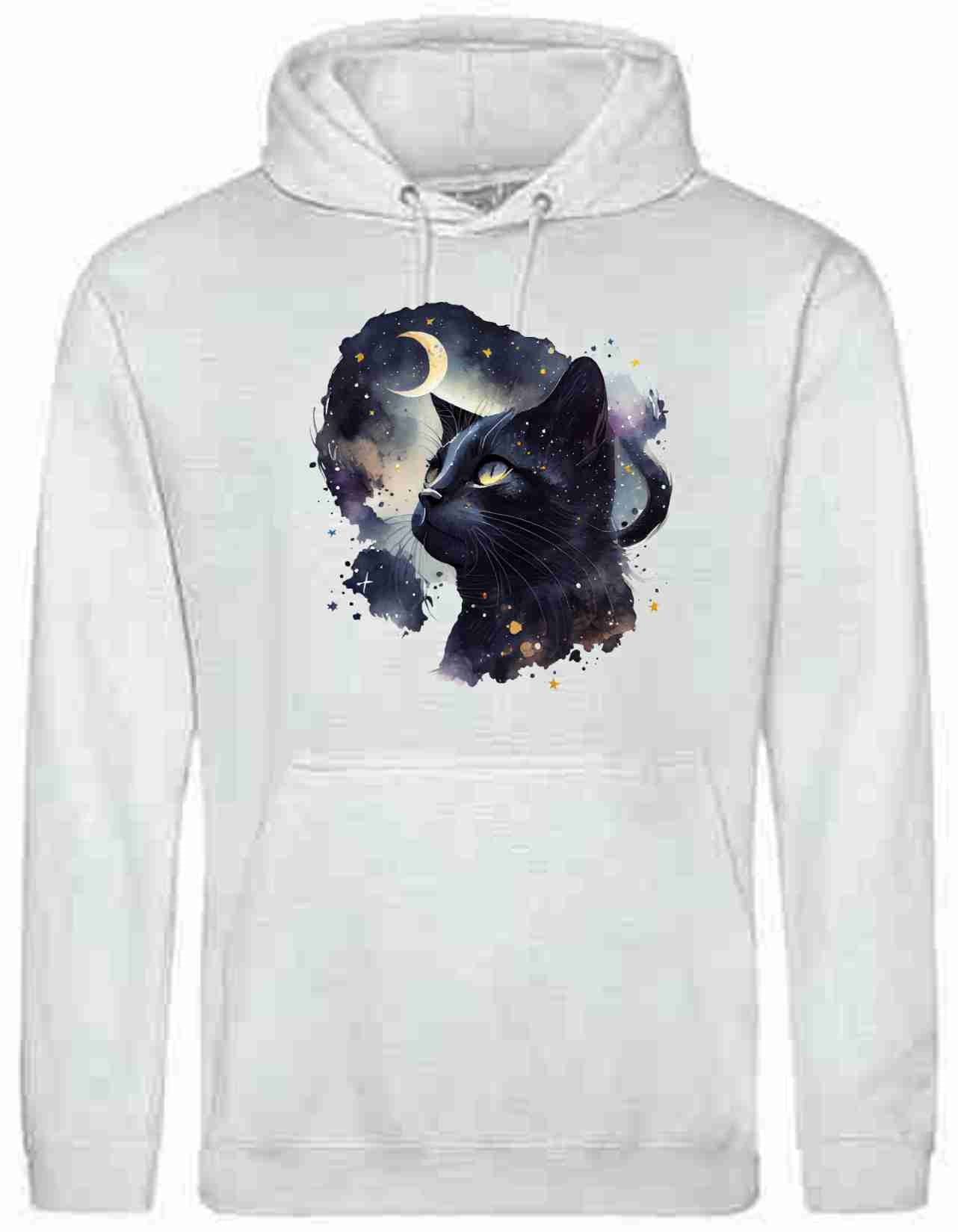 Hoodie mit Aufdruck Katze AWDis College Just Hoods JH001