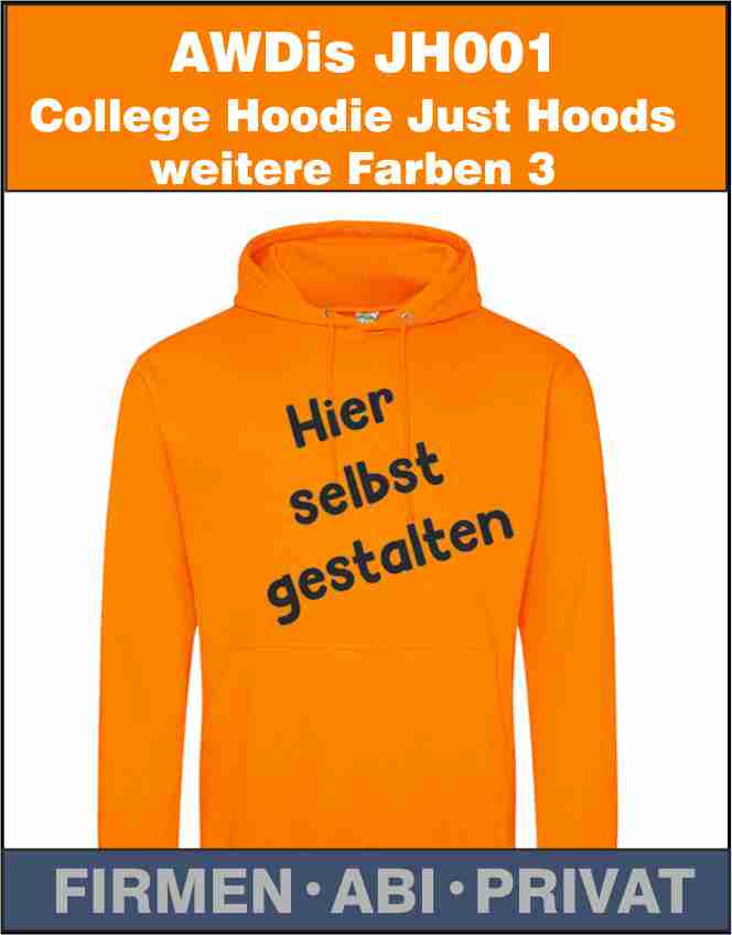 Hoodie AWDis College Just Hoods JH001 weitere Farben (3)