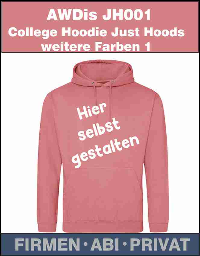 Hoodie AWDis College Just Hoods JH001 weitere Farben (1)