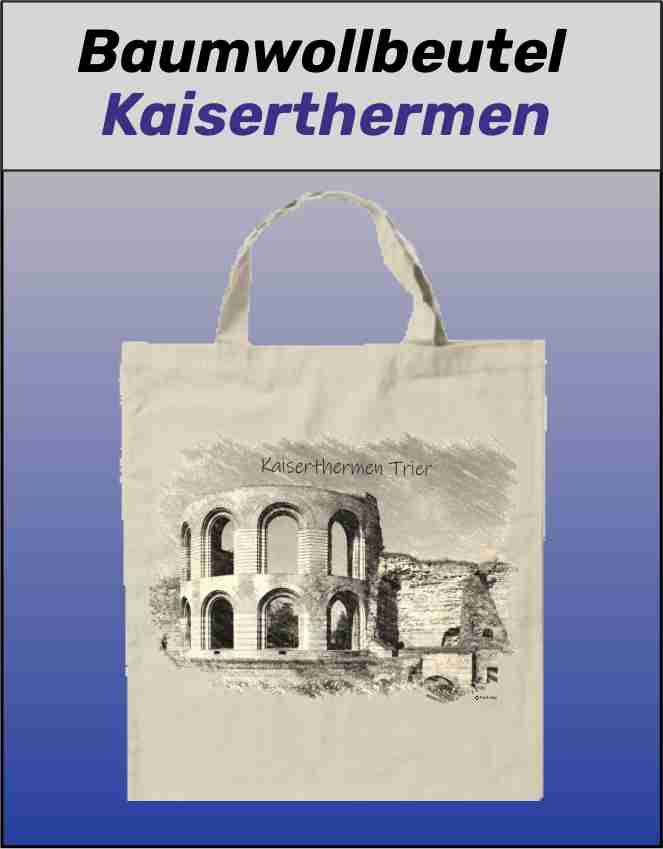 Baumwolltbeutel mit Aufdruck Kaiserthermen