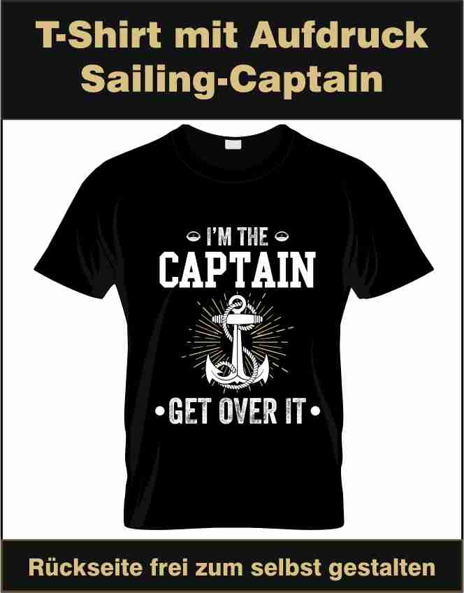 T-Shirt mit Aufdruck Sailing-Captain