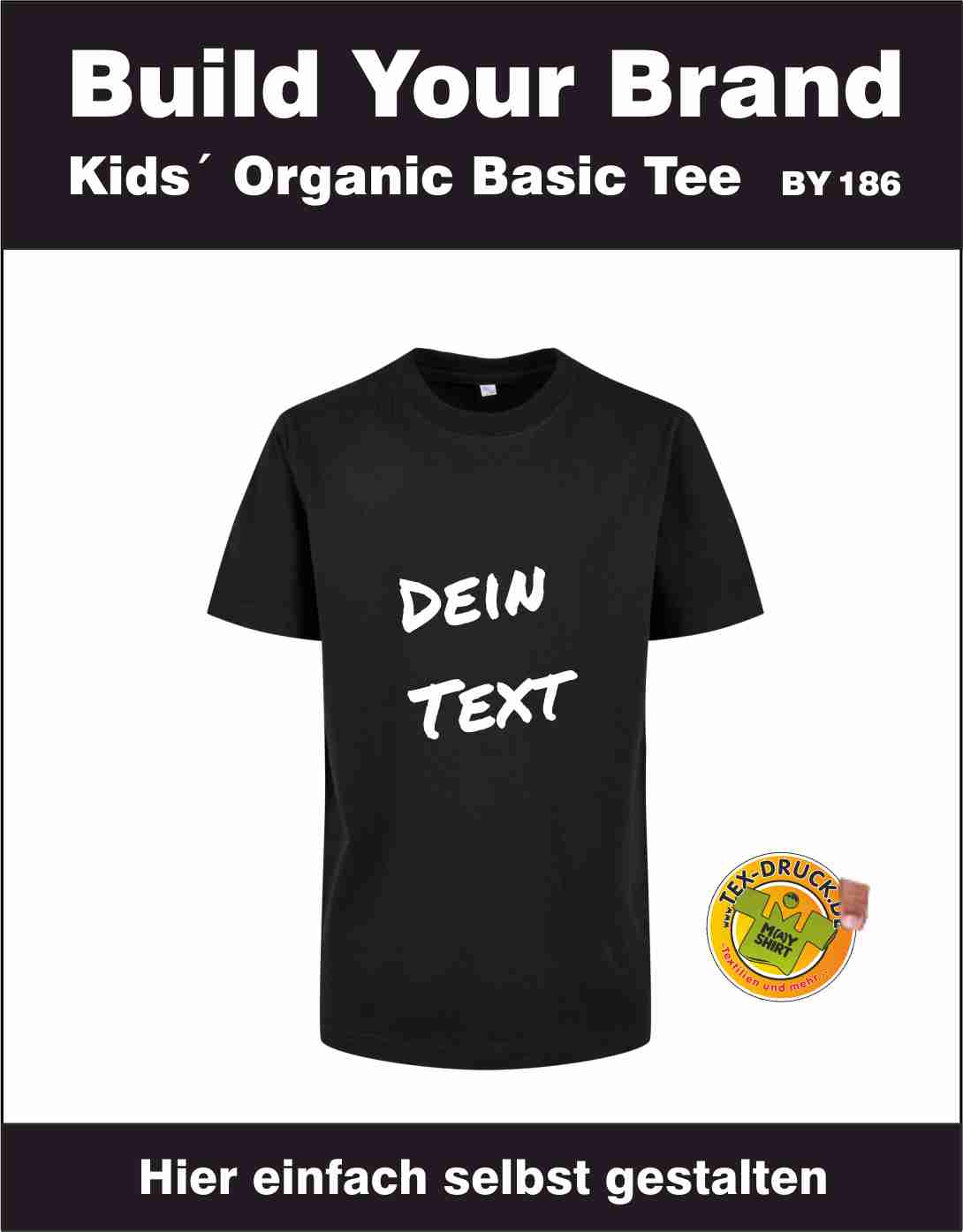 Kids´ Organic Basic Tee Build Your Brand BY186