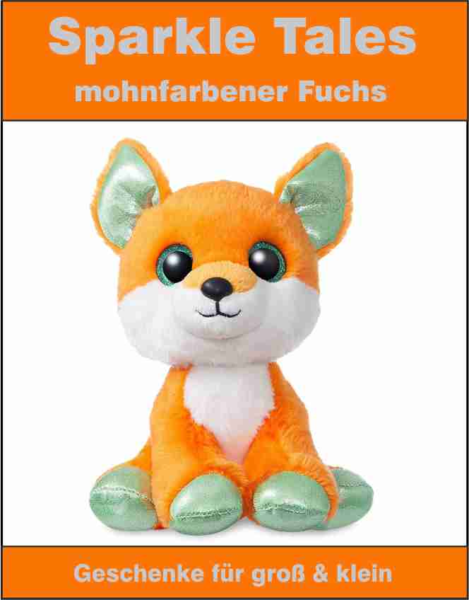 Sparkle Tales mohnfarbener Fuchs ca. 18 cm