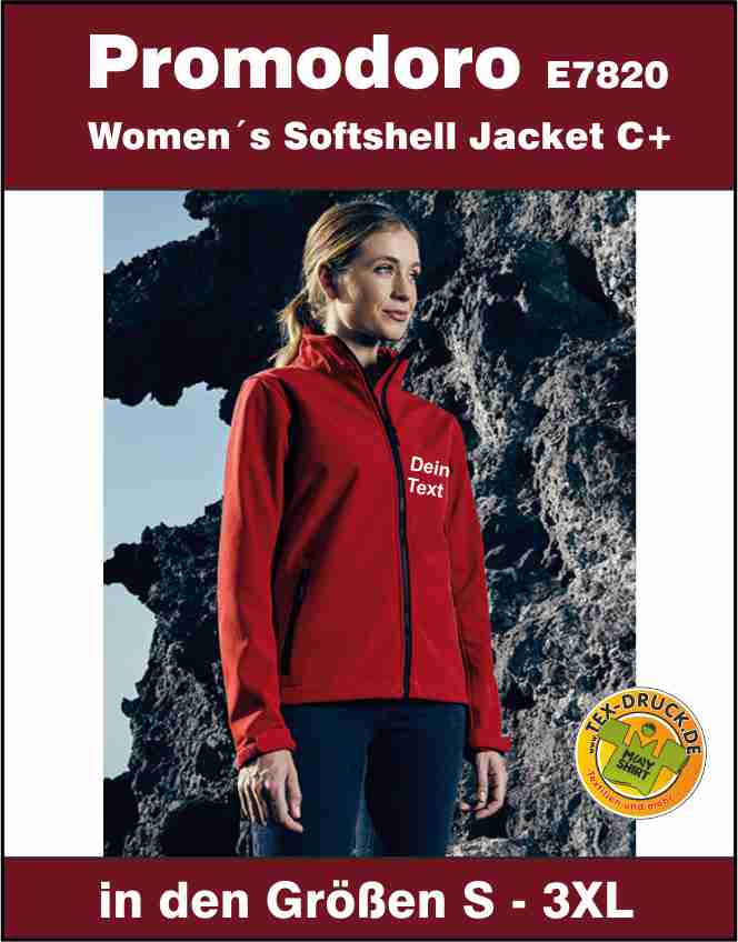Women´s Softshell Jacket C+ Promodoro E7821