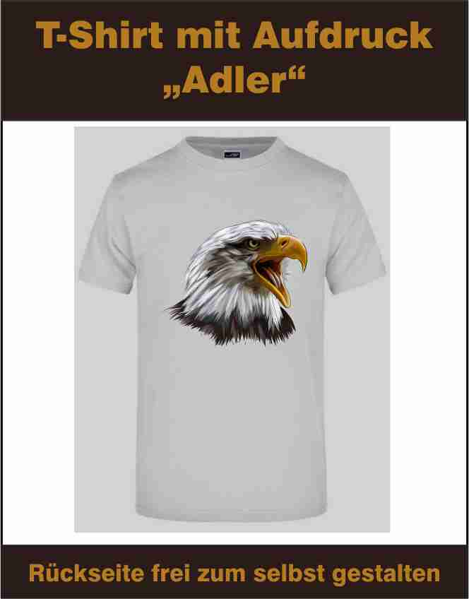 T-Shirt mit Aufdruck Adler (Eagle) Künstlerich