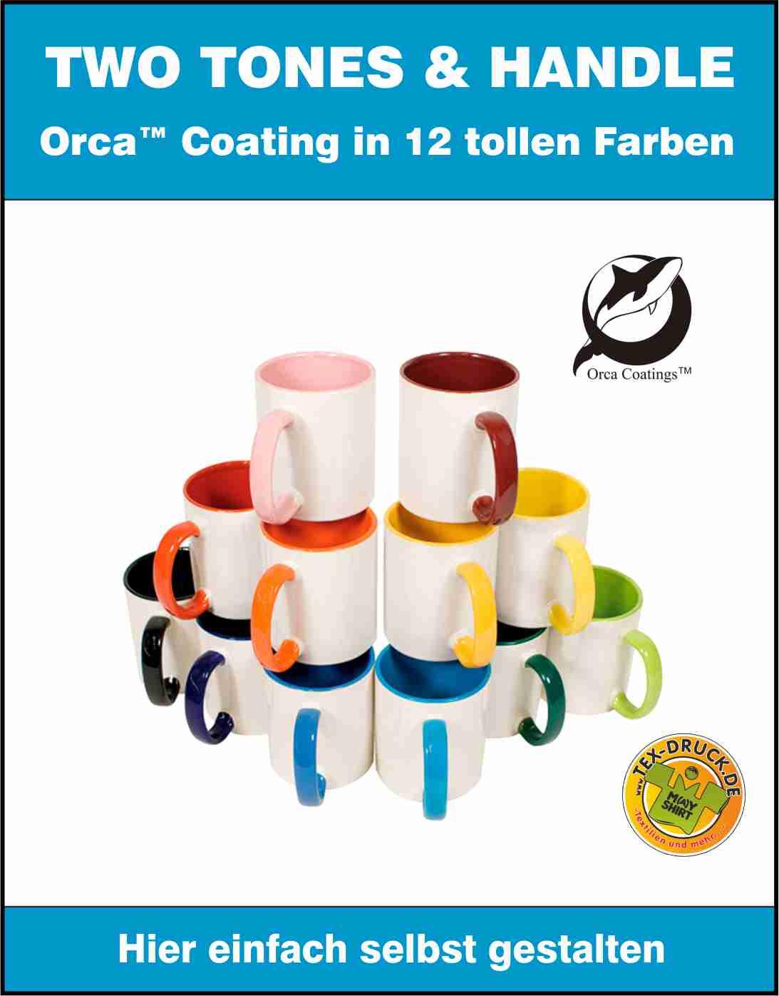 TWO TONES & HANDLE, Orca™ Coating in 12 tollen Farben