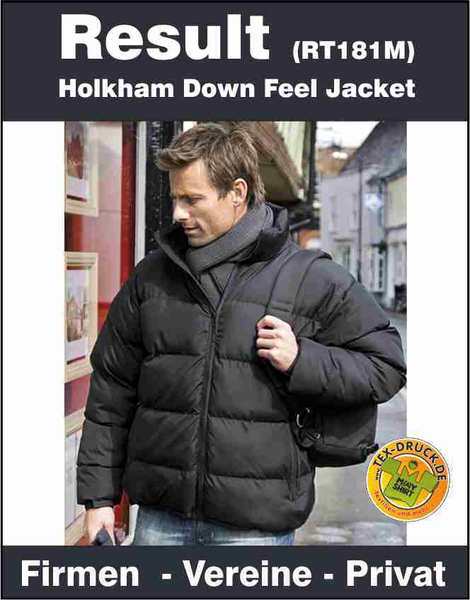 Holkham Down Feel Jacket Result RT181M