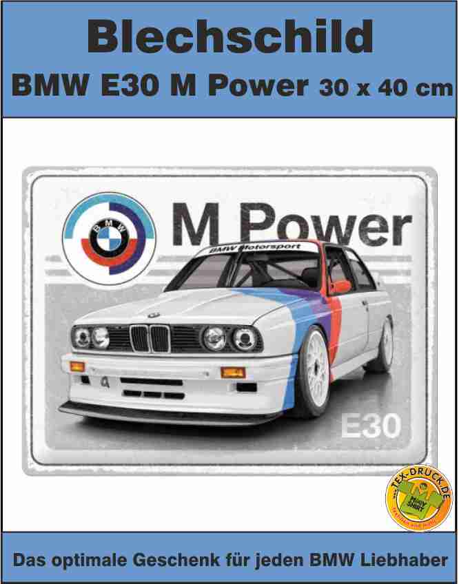 Blechschild Blechschild BMW M-Power