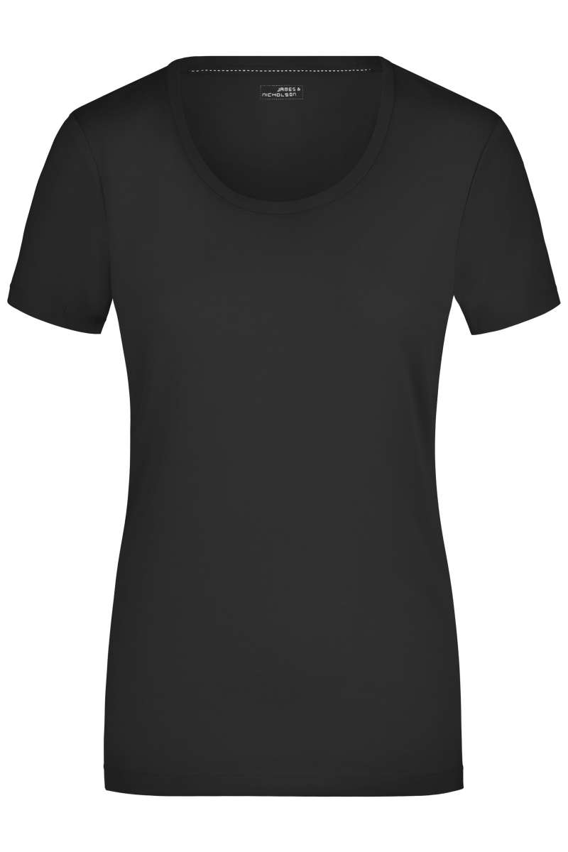 Damen Elastic Rundhals Shirt James & Nicholson JN926
