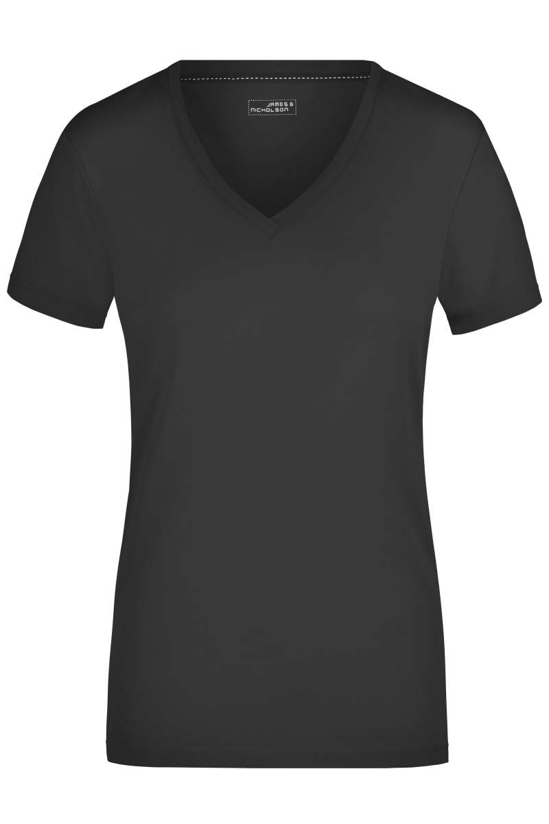 Damen - Ladies' Stretch V-Neck James & Nicholson JN928