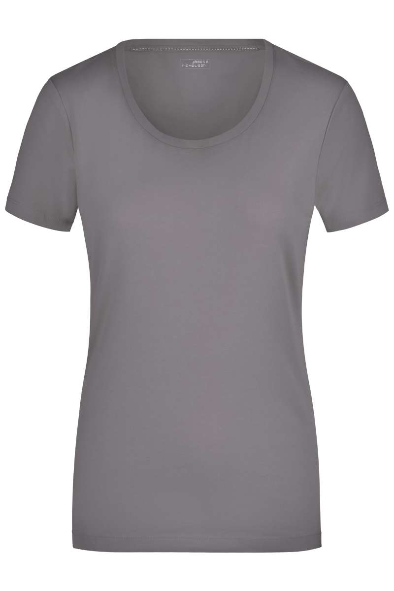 Damen Elastic Rundhals Shirt James & Nicholson JN926
