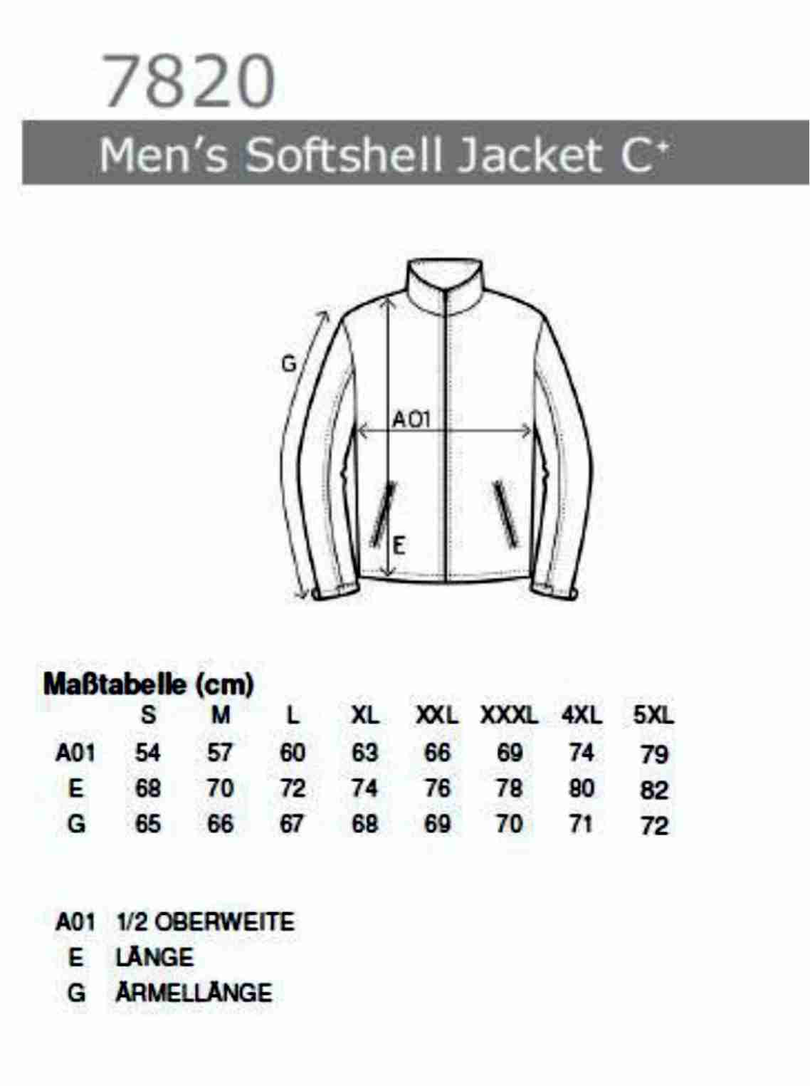 Men´s Softshell Jacket C+ Promodoro E7820