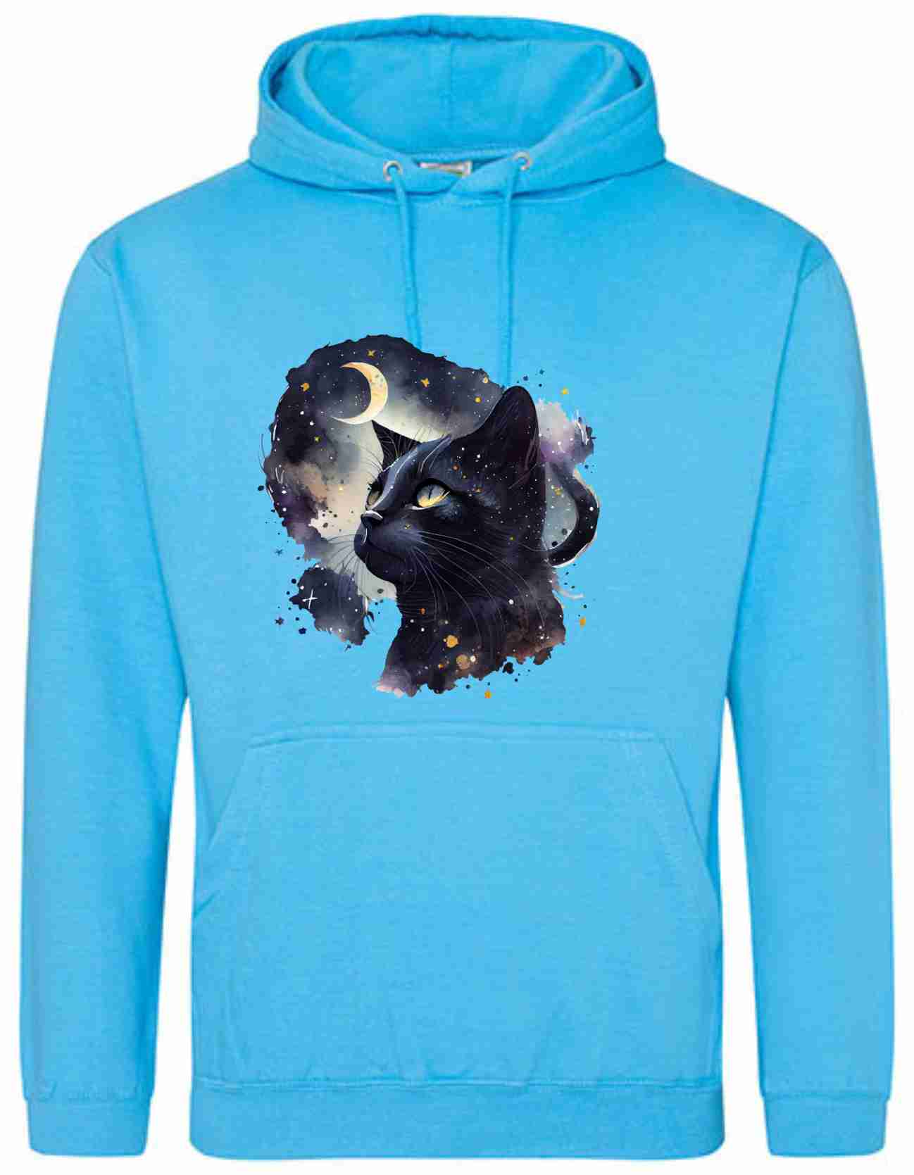 Hoodie mit Aufdruck Katze AWDis College Just Hoods JH001