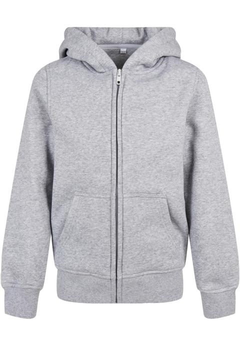 Kids´ Organic Basic Zip Hoody Build Your Brand BY188