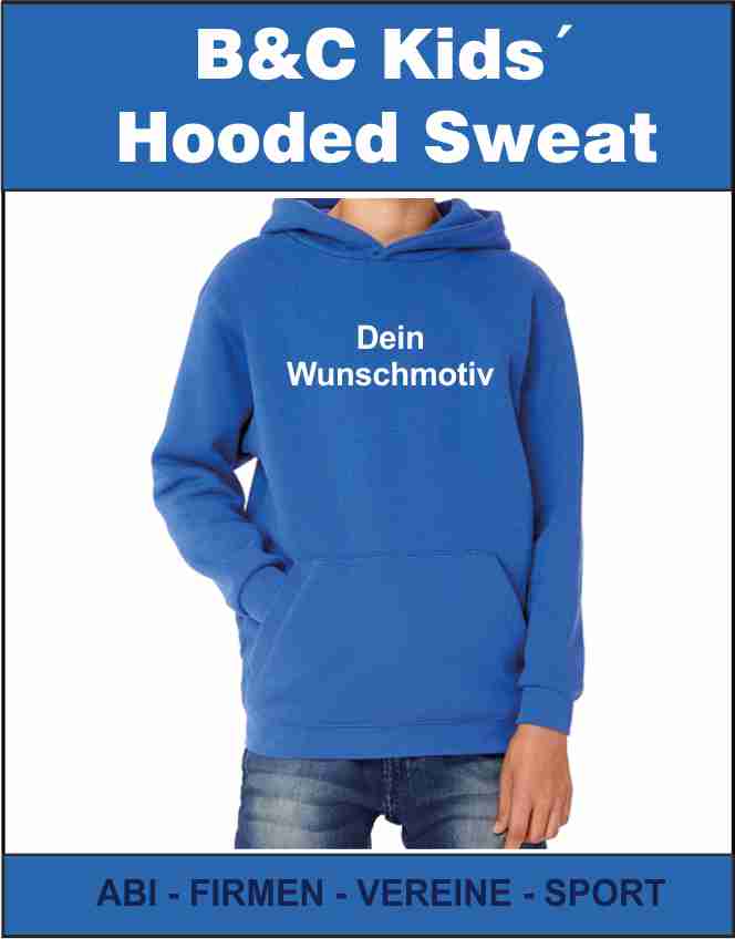 Hooded Sweat B&C Kids´ WK681 (Vegan)