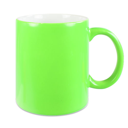 Keramiktasse LENA mit Neonoberfläche in 5 tollen Neonfarben
