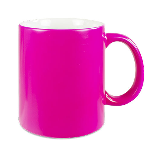 Keramiktasse LENA mit Neonoberfläche in 5 tollen Neonfarben