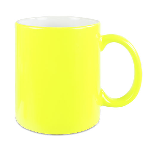 Keramiktasse LENA mit Neonoberfläche in 5 tollen Neonfarben
