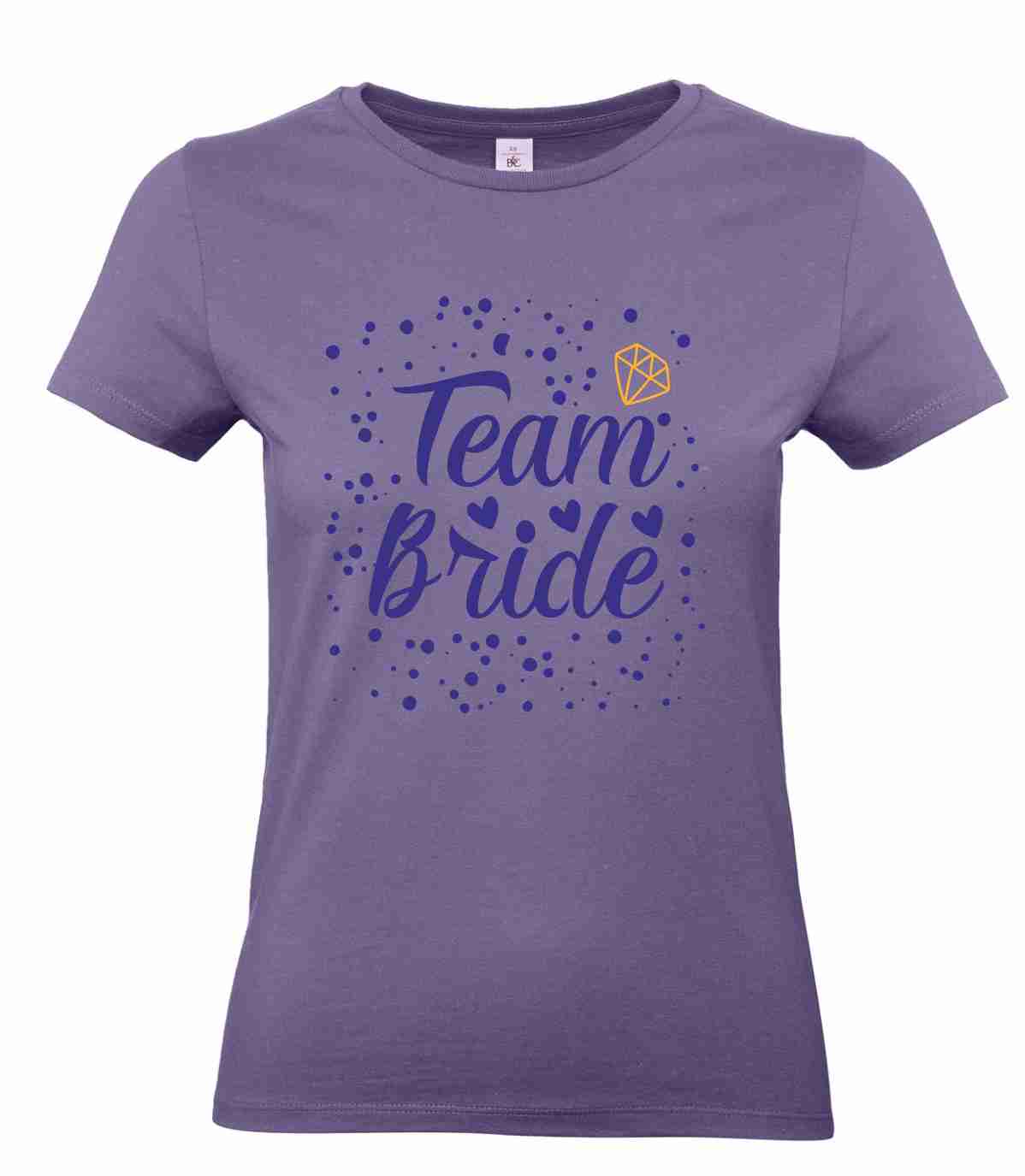 JGA Junggesellinnenabschied T-Shirt "Team Bride" B&C Women´s #E190