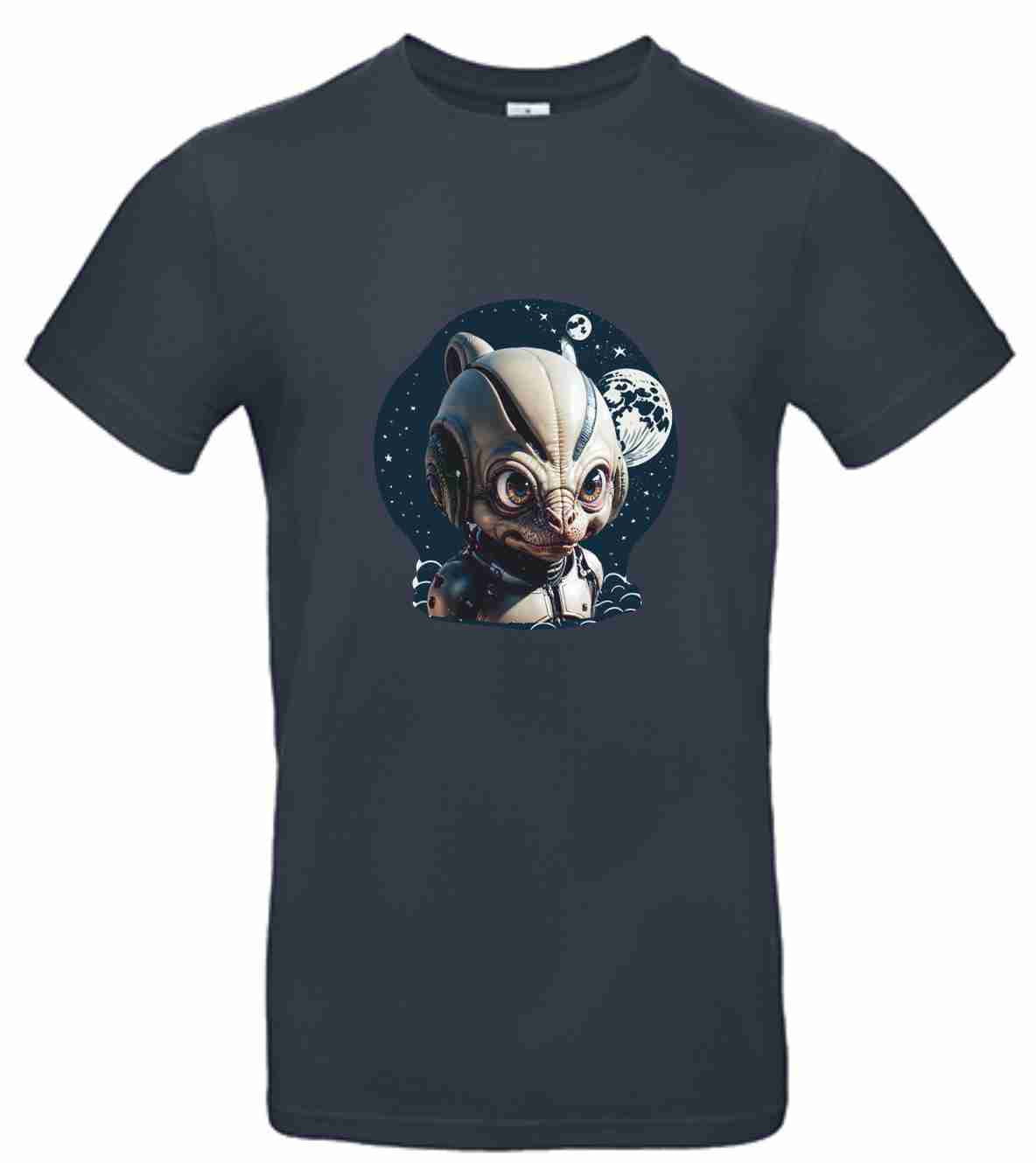 T-Shirt B&C Kids´ Exact 190 Mit Aufdruck "Alien" auch zum selbst gestalten