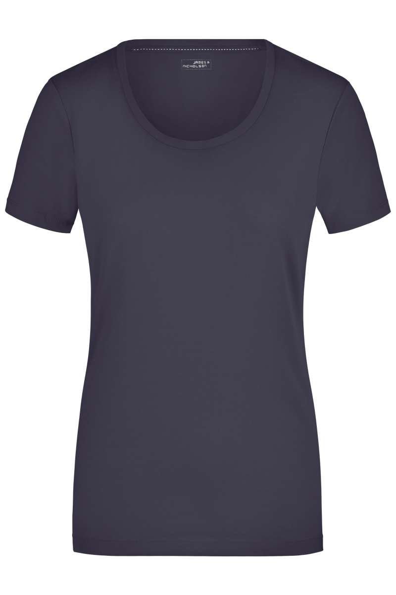 Damen Elastic Rundhals Shirt James & Nicholson JN926