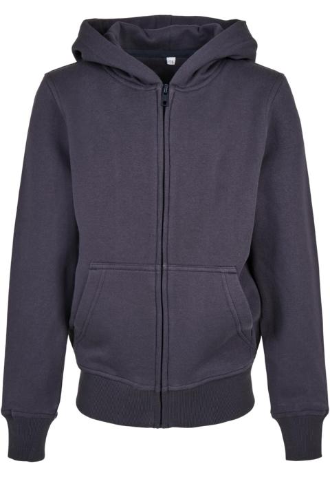 Kids´ Organic Basic Zip Hoody Build Your Brand BY188