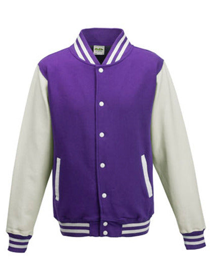 Just Hoods Varsity Jacket JH043