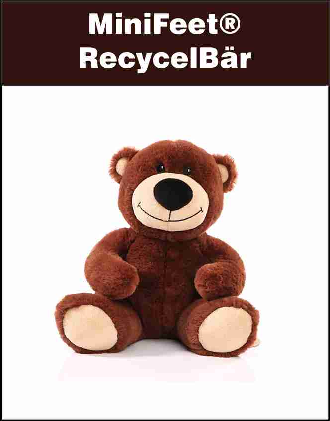 MiniFeet® RecycelBär MBW160950