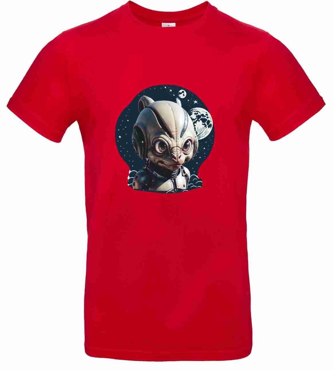 T-Shirt B&C Kids´ Exact 190 Mit Aufdruck "Alien" auch zum selbst gestalten