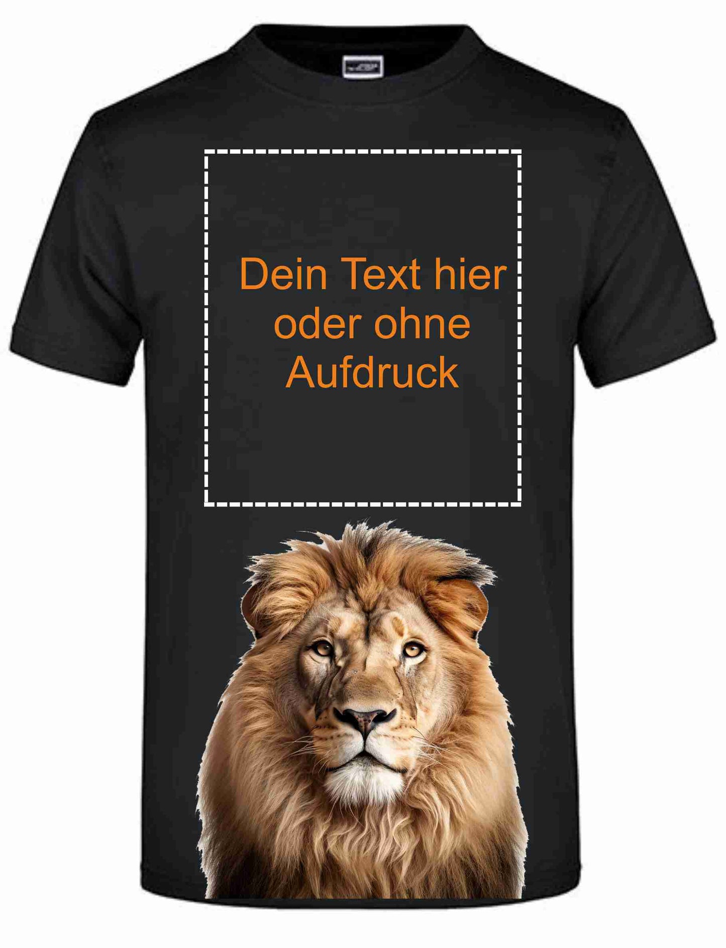 T-Shirt mit Aufdruck "Löwenkopf"