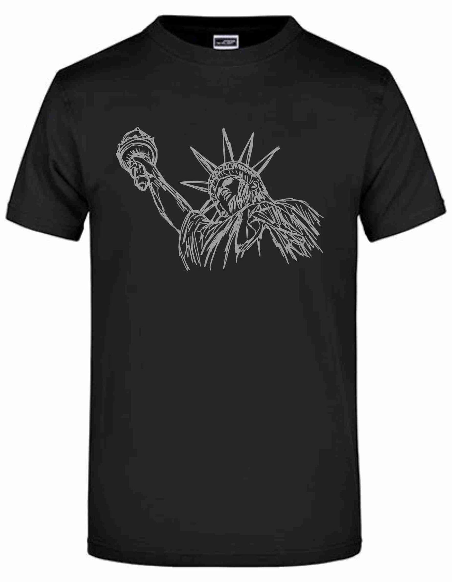 T-Shirt Handzeichnung Freiheitsstatue