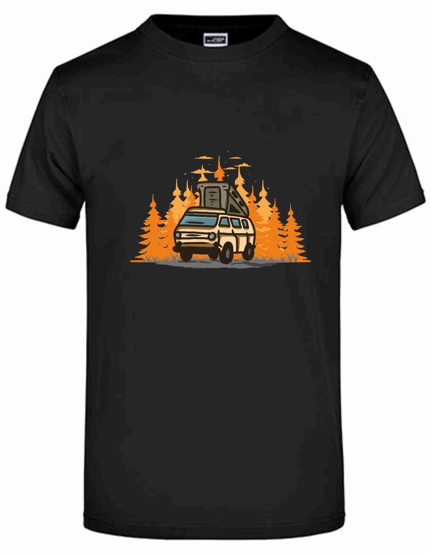 T-Shirt mit Aufdruck Van "Camping Bus"