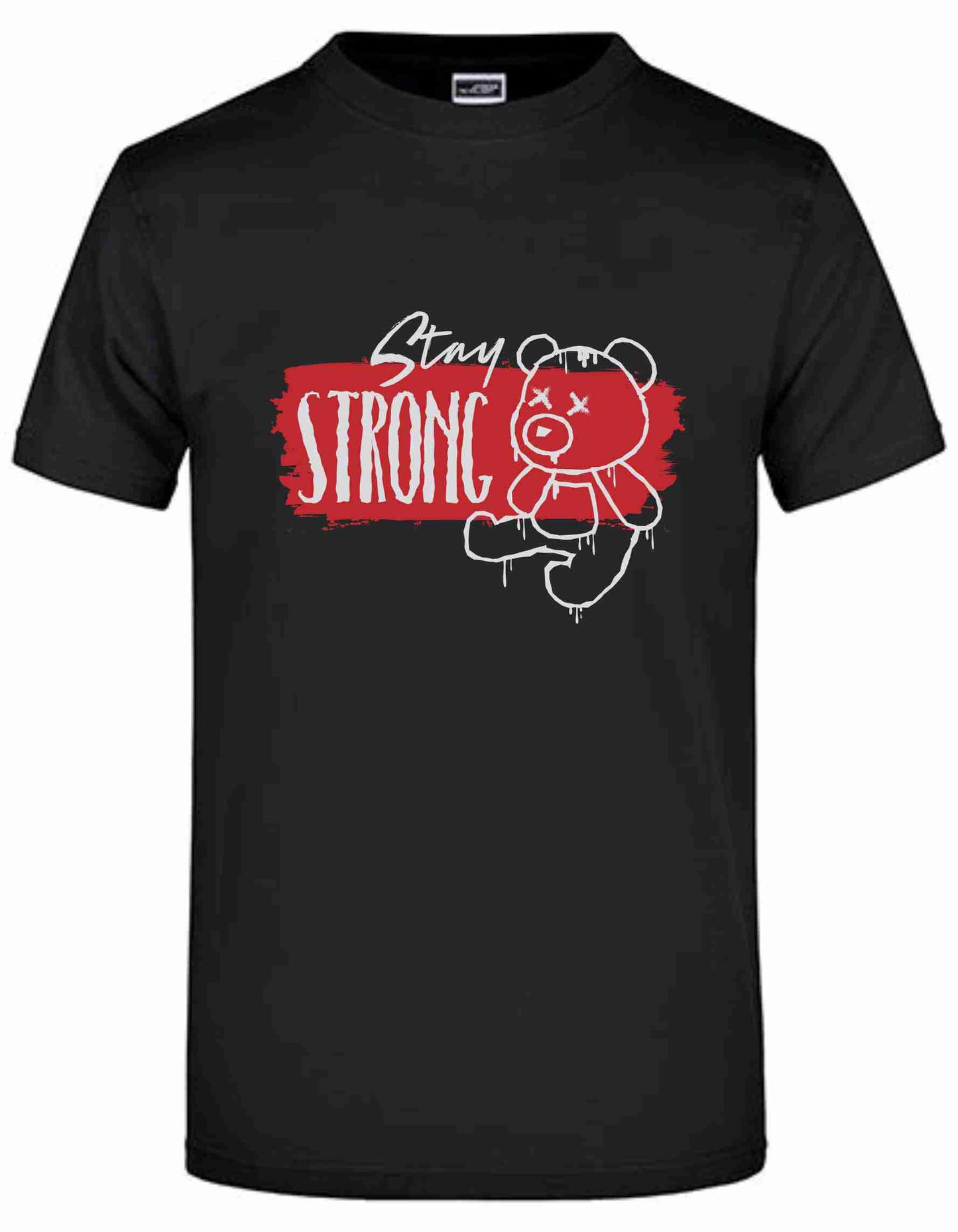 T-Shirt mit Aufdruck „Stay Strong“
