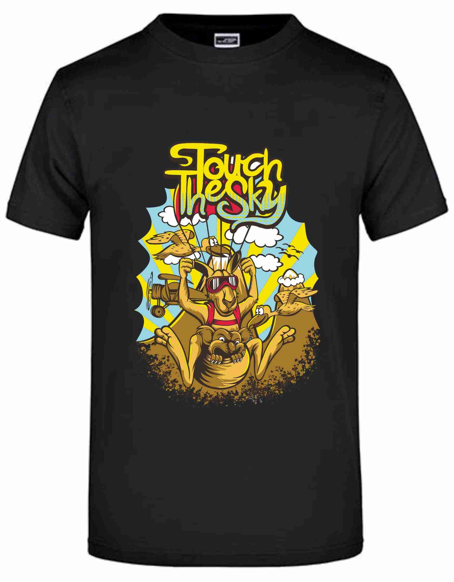 T-Shirt mit Aufdruck „Touch the Sky"