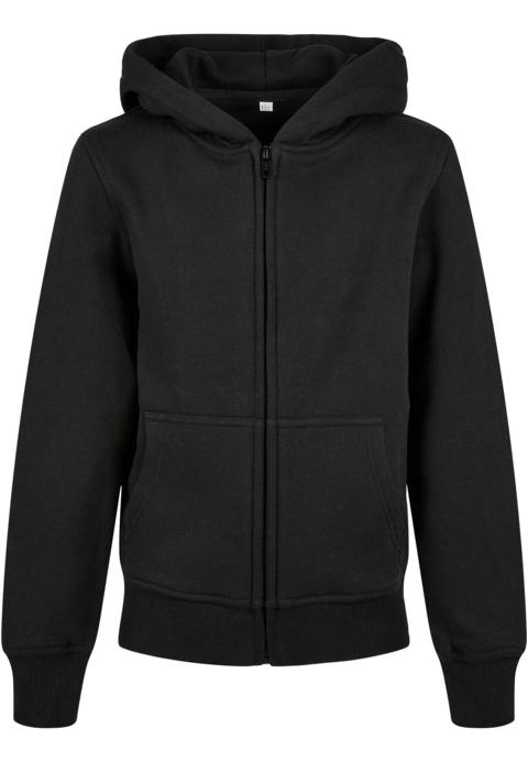 Kids´ Organic Basic Zip Hoody Build Your Brand BY188