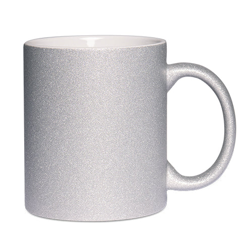 Glitzer Tasse mit Glitzerpartikeln, in 9 tollen Glitter Farben hier selbst gestalten