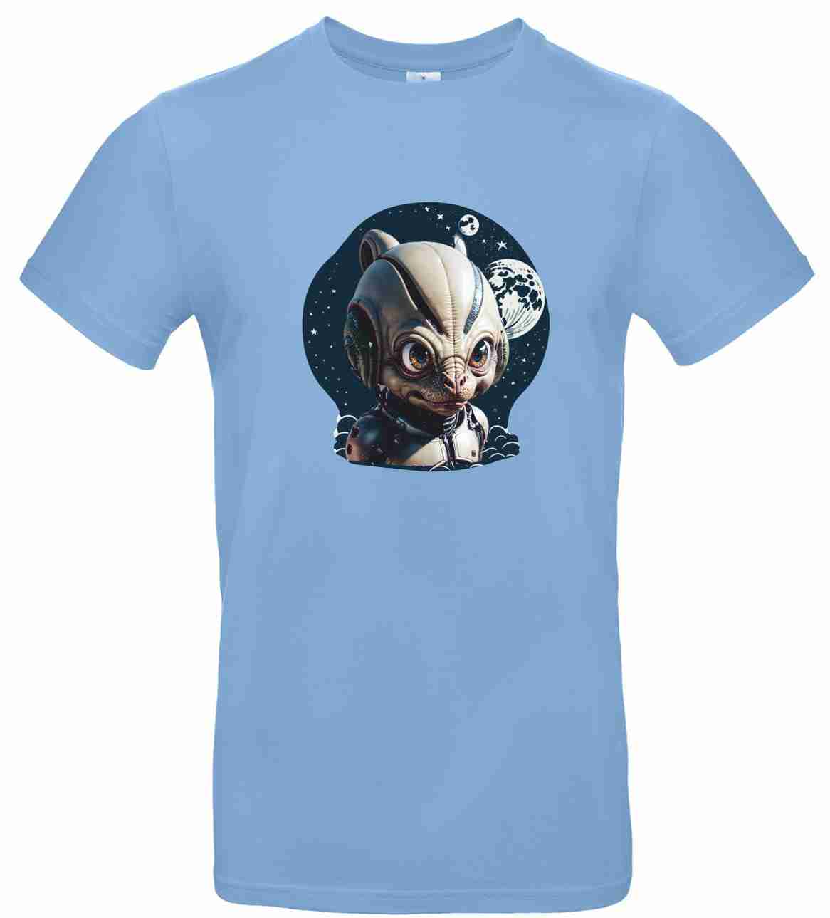 T-Shirt B&C Kids´ Exact 190 Mit Aufdruck "Alien" auch zum selbst gestalten