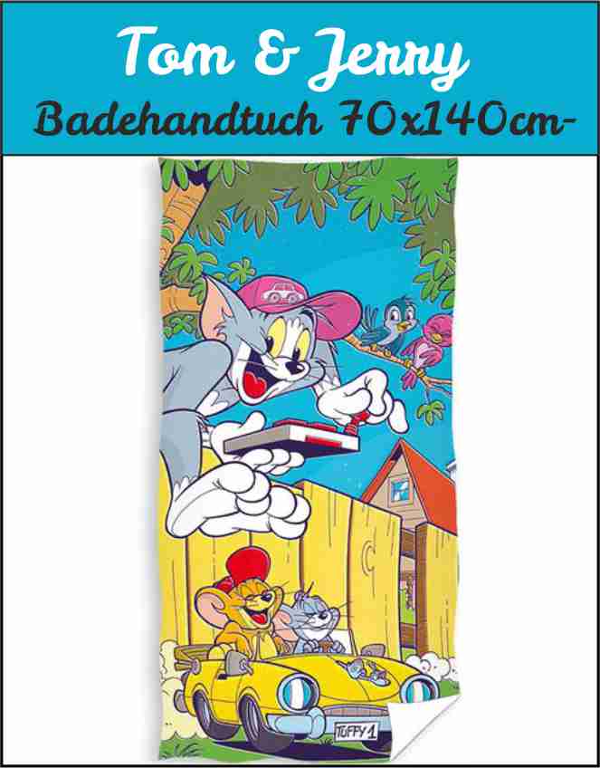 Tom und Jerry - Badehandtuch 70x140cm