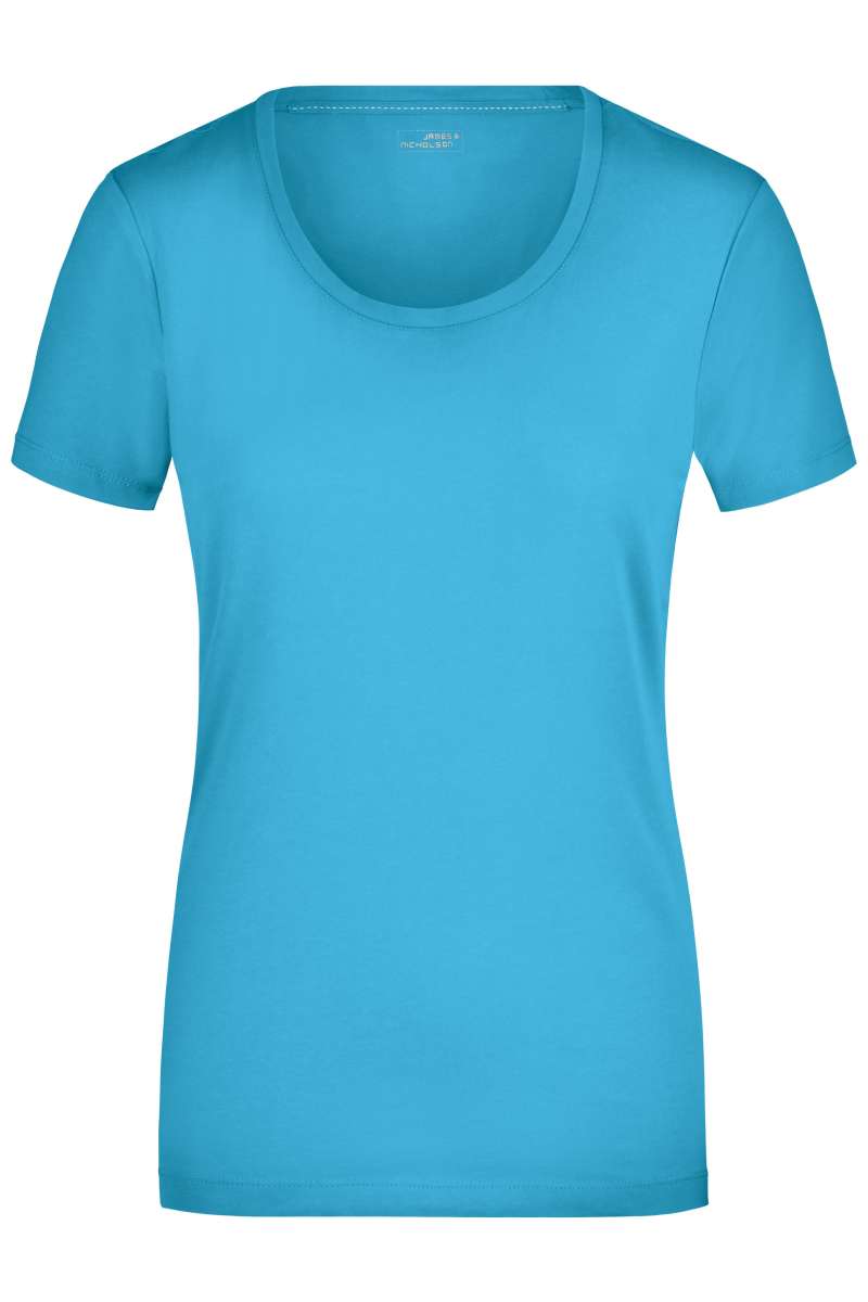 Damen Elastic Rundhals Shirt James & Nicholson JN926