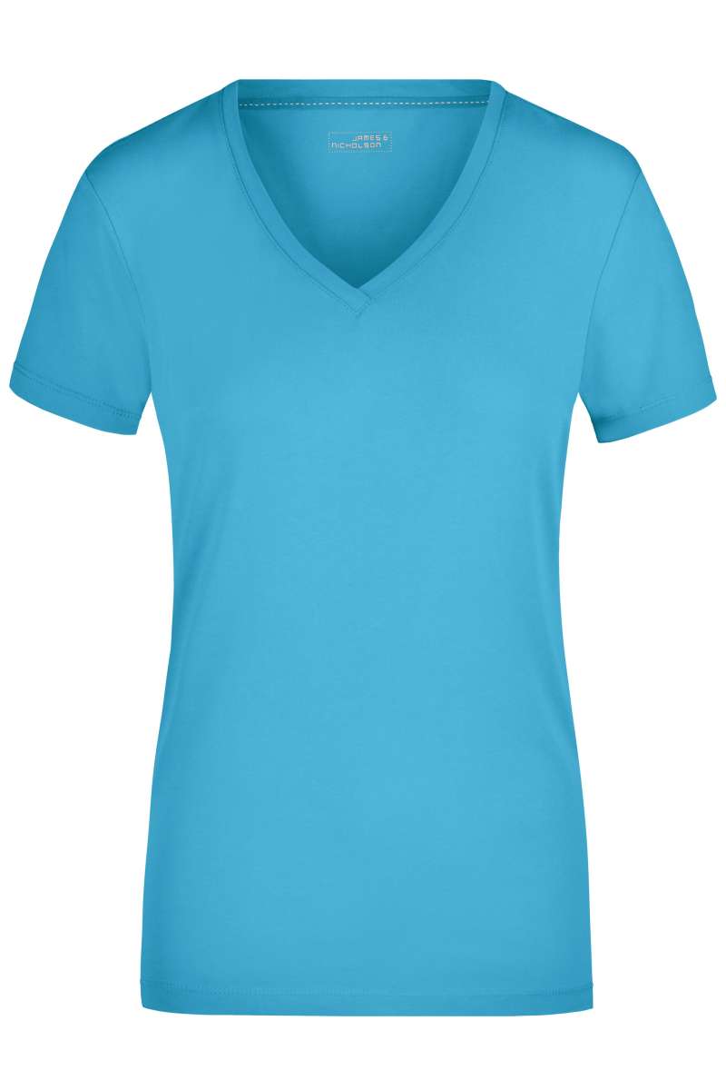Damen - Ladies' Stretch V-Neck James & Nicholson JN928