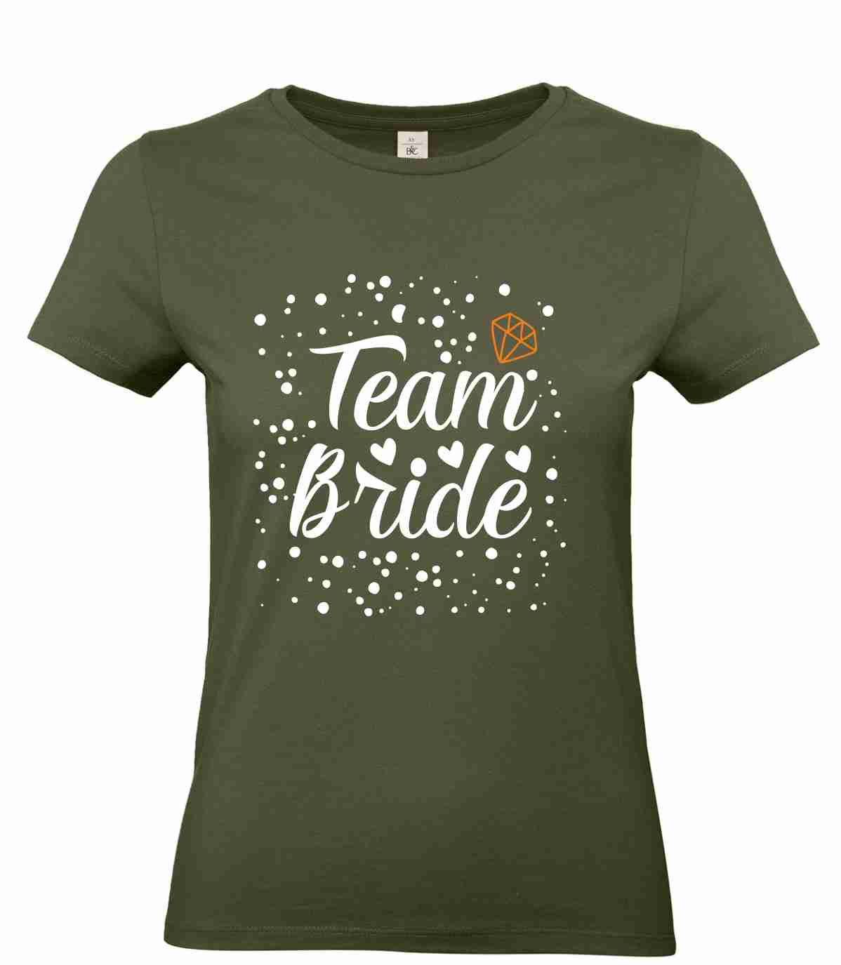 JGA Junggesellinnenabschied T-Shirt "Team Bride" B&C Women´s #E190