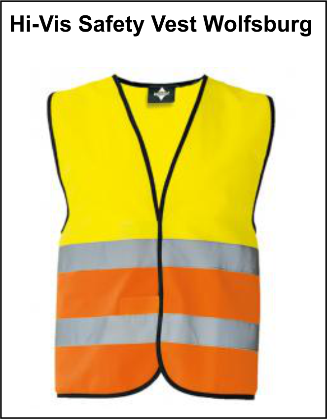 Hi-Vis Safety Vest Wolfsburg Sicherheitsweste KX500 - Tex-Druck.de Textildruck & mehr....