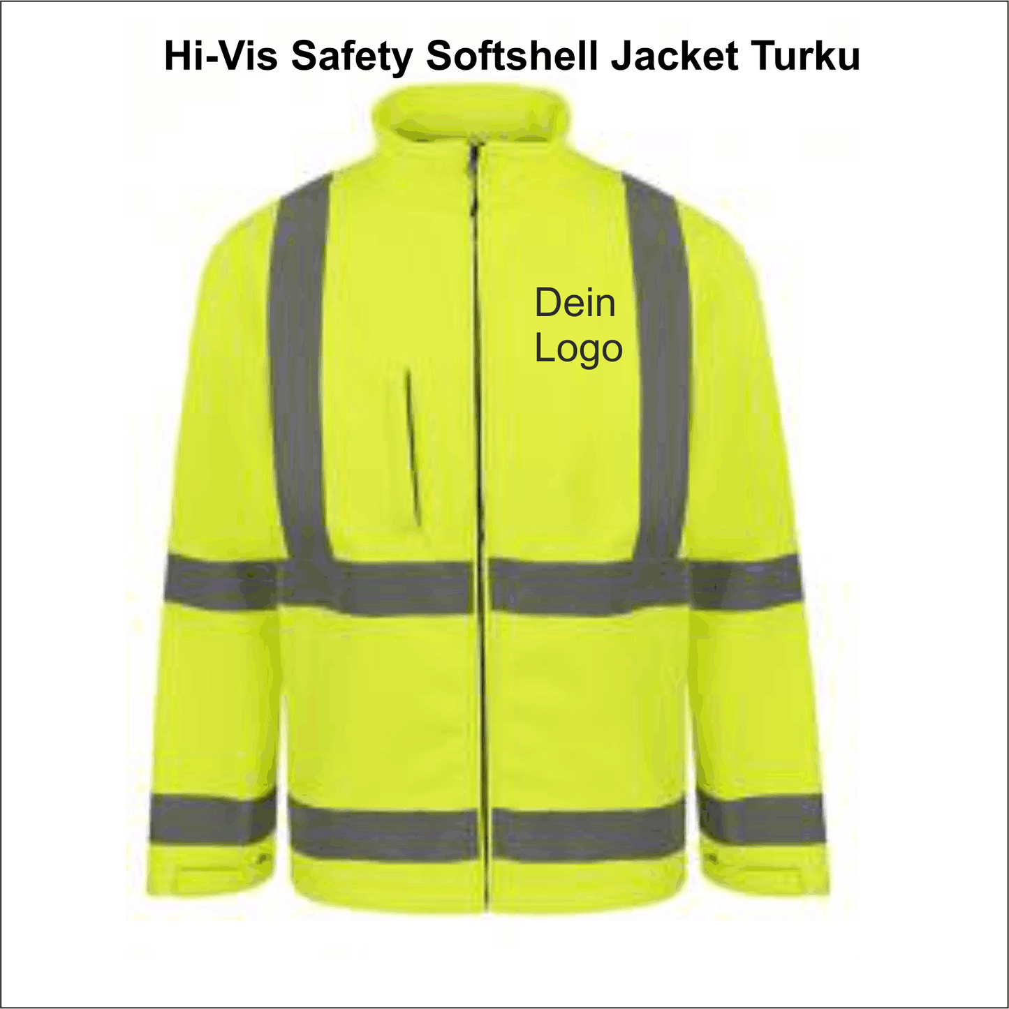 Warnweste Hi-Vis Safety Softshell Jacket Turku KX807 - Tex-Druck.de Textildruck & mehr....
