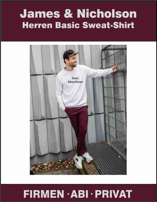 James & Nicholson Herren  Basic Sweat JN794