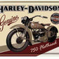 Blechpostkarte Harley - Davidson 