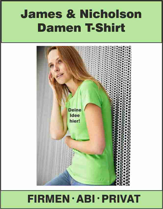 Damen T-Shirt James & Nicholson  JN789