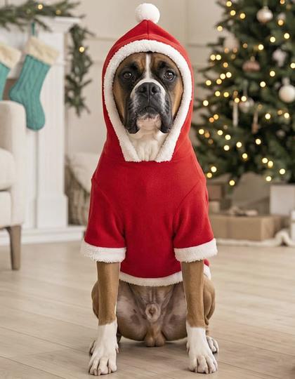 Hunde Dog Santa Hoodie
