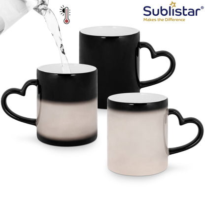 Sublistar® Farbwechseltasse Modell CC, 11oz, mit Herzhenkel