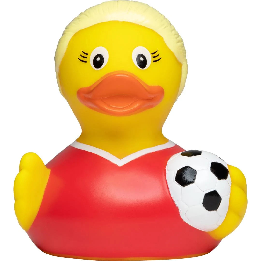 Quietsche-Ente Fußballerin